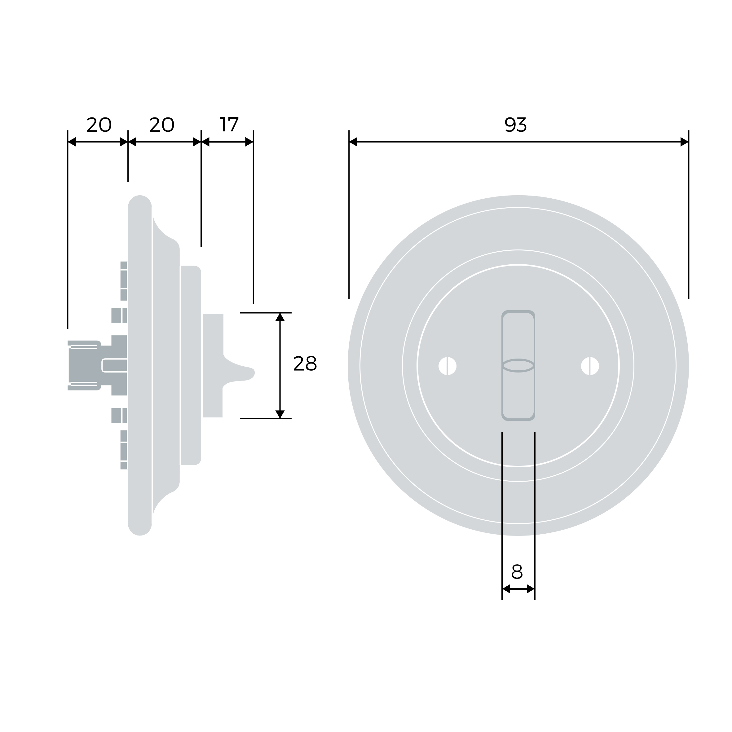 Porcelain Toggle switches - () 1 gang | Katy Paty