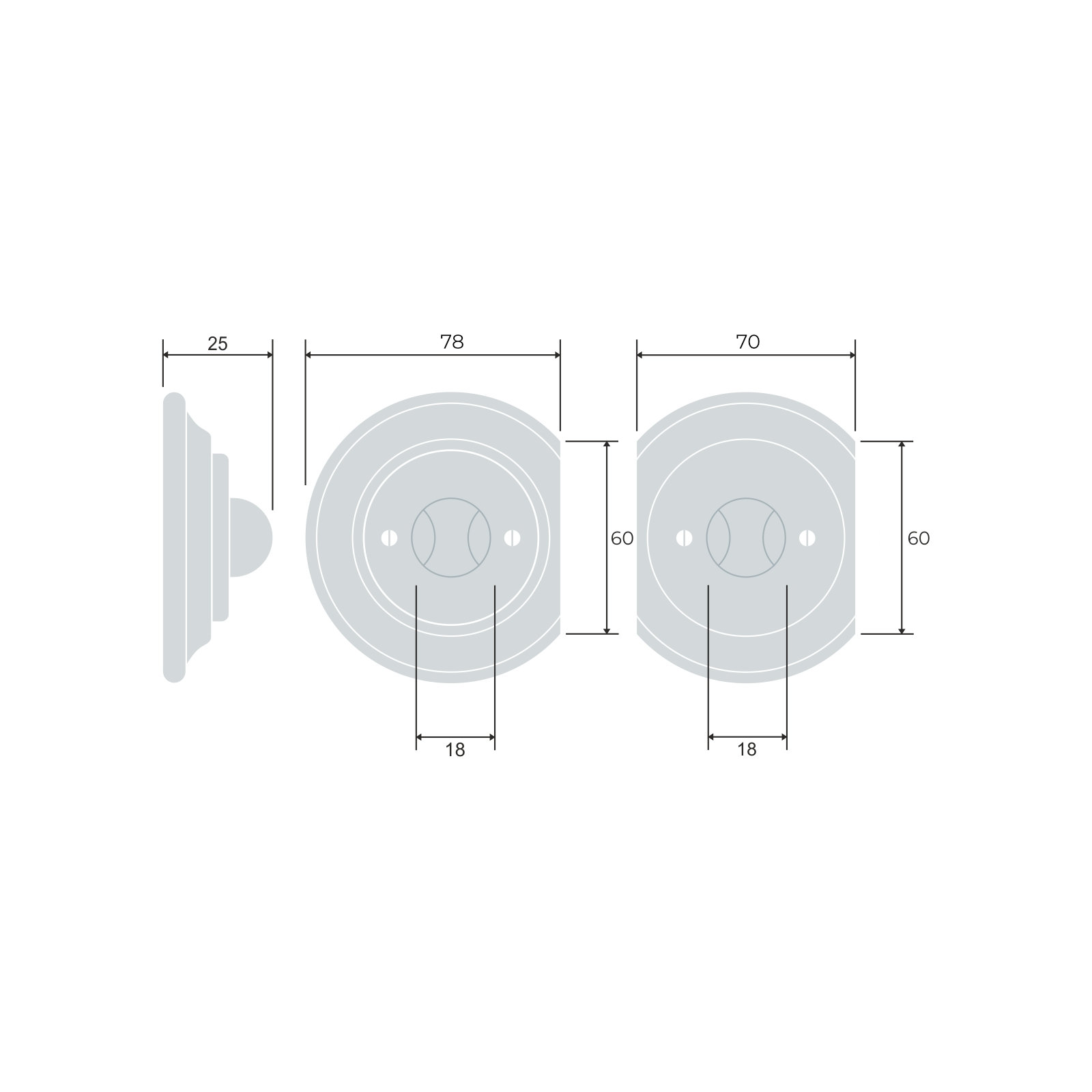 Porcelain motion sensor - () motion sensor - multiple X | Katy Paty