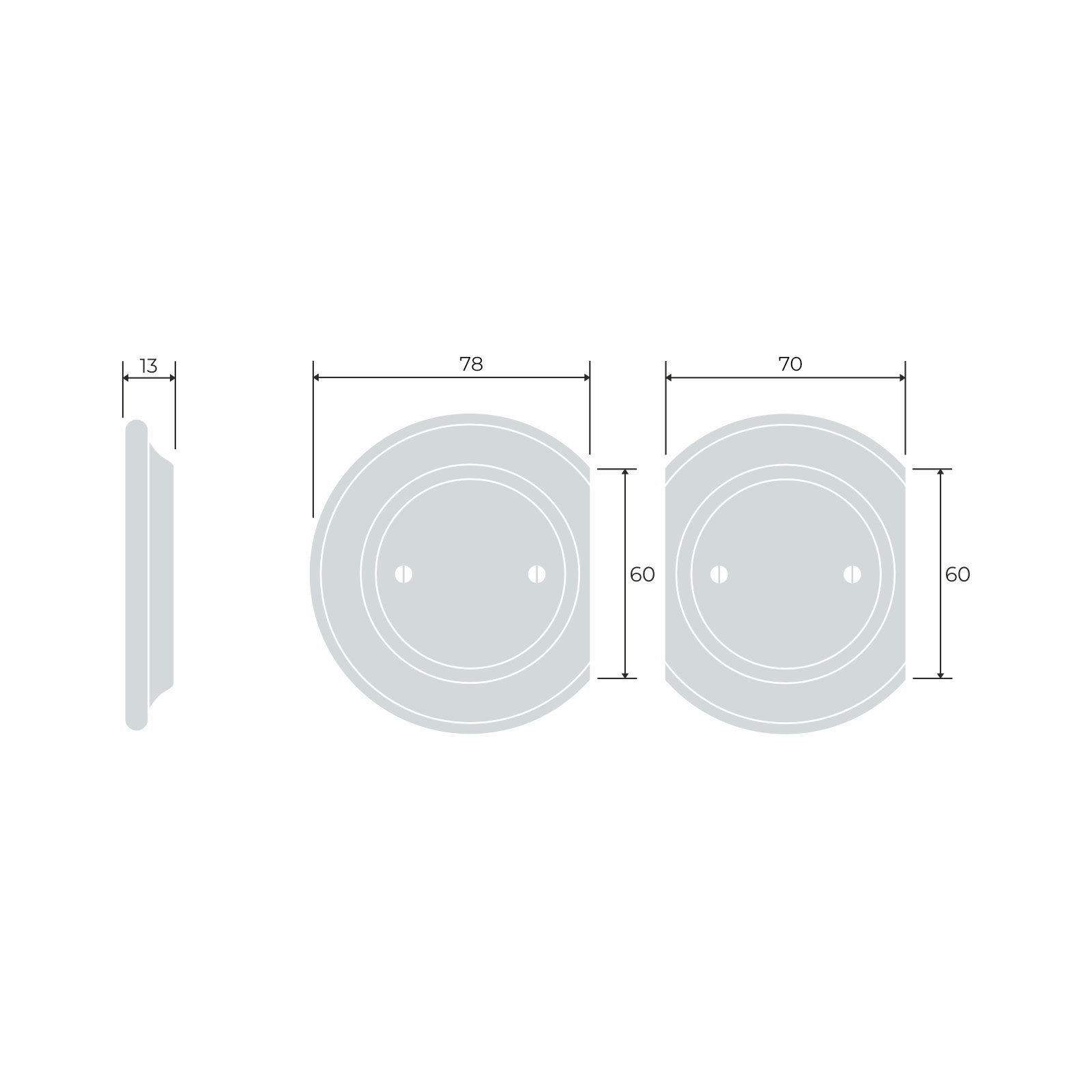 Porcelain plugs - () end plug - multiple X | Katy Paty